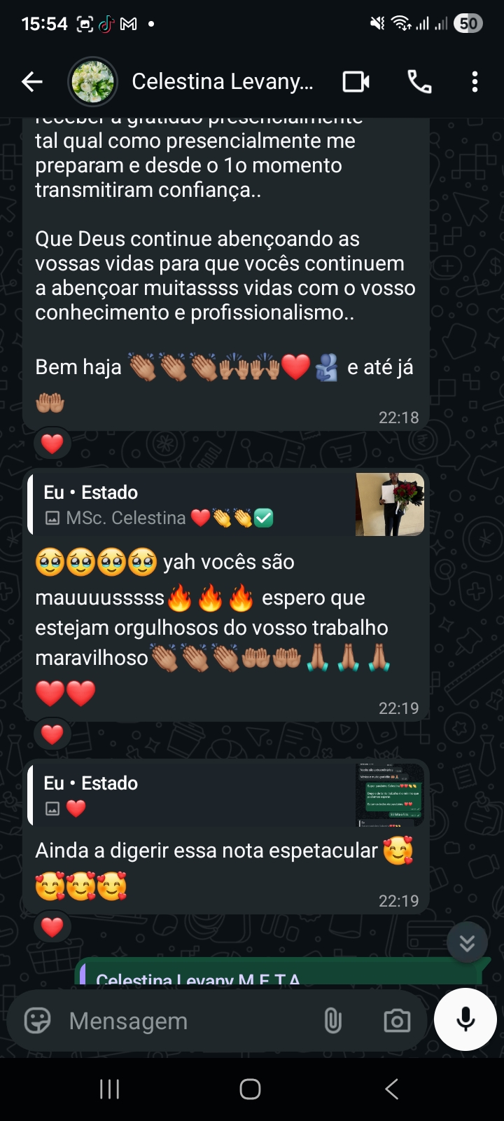 Depoimento após defesa