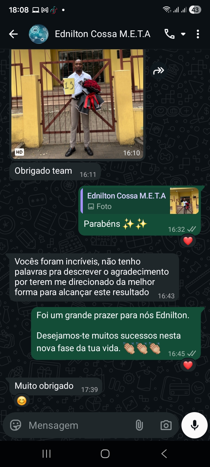 Depoimento após defesa