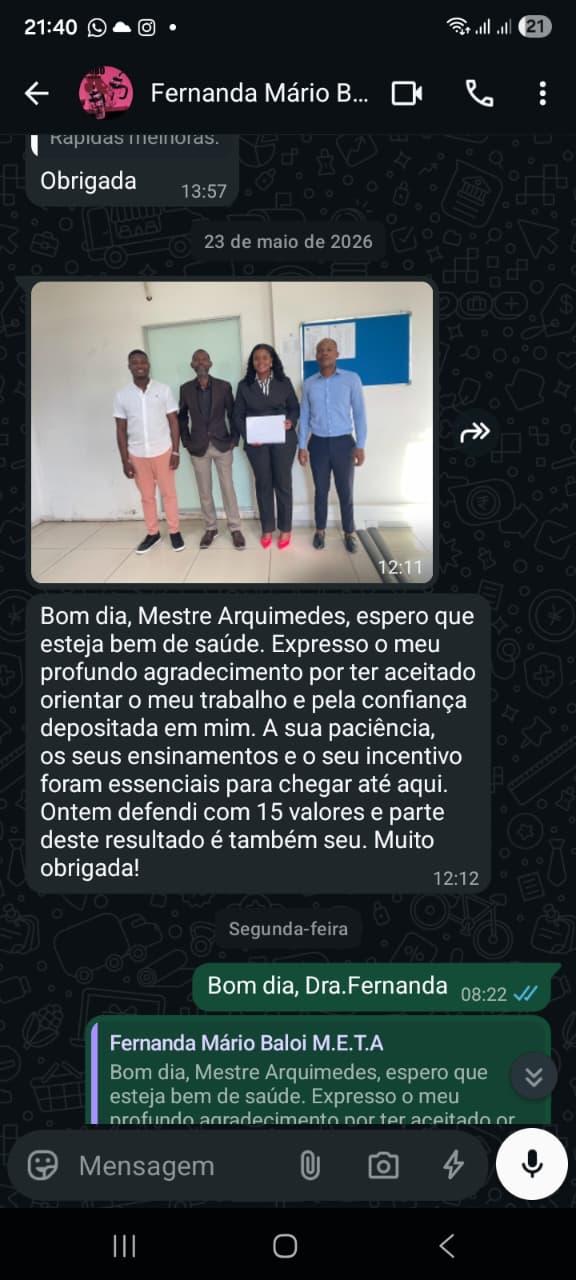 Depoimento após defesa